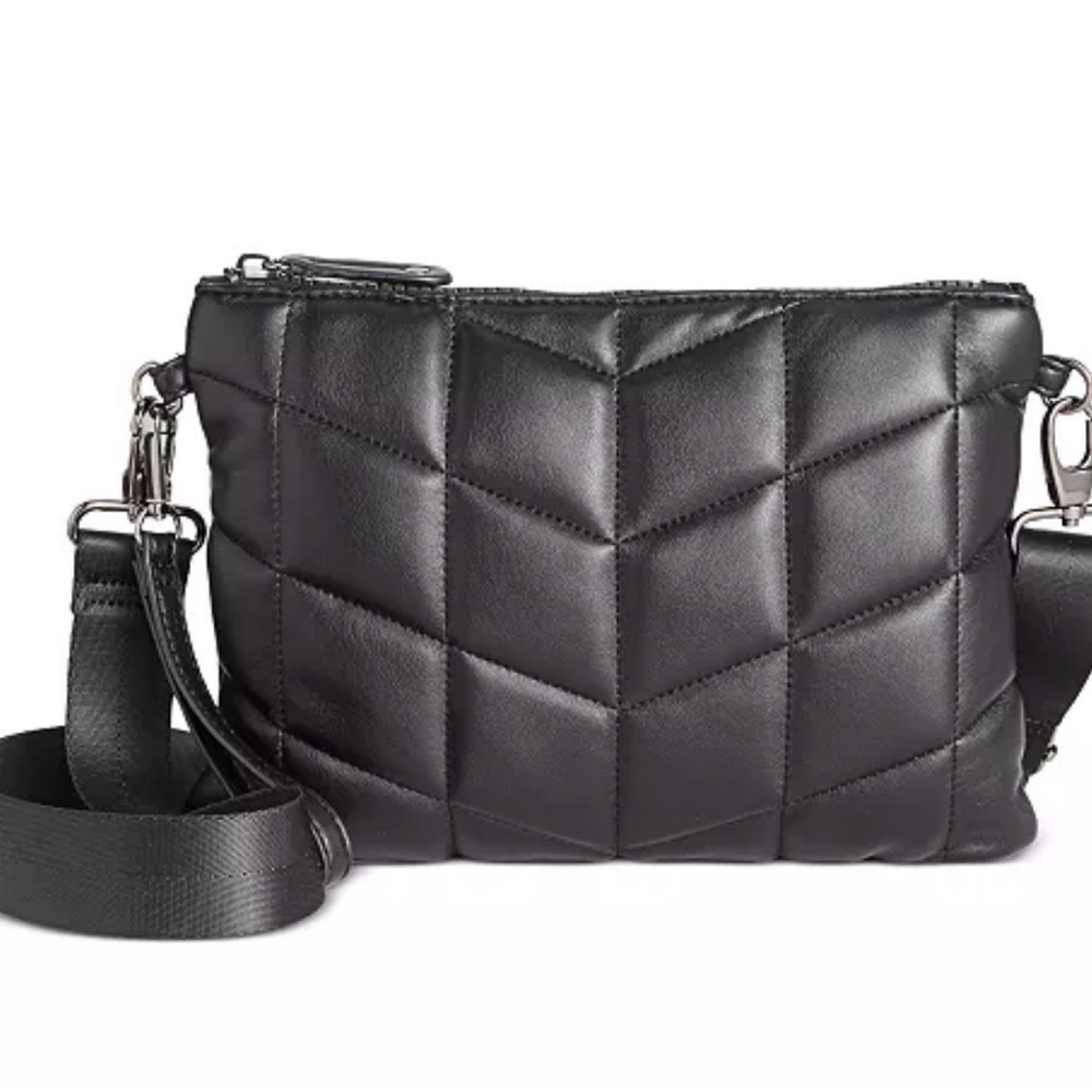 SR Squared by Sondra Roberts Chevron Quilted Crossbody Bag